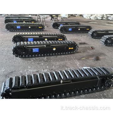 Cingolo in acciaio con cuscinetti in gomma ammortizzanti